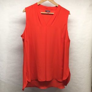 Red Sleeveless Vince Camuto Blouse 1x